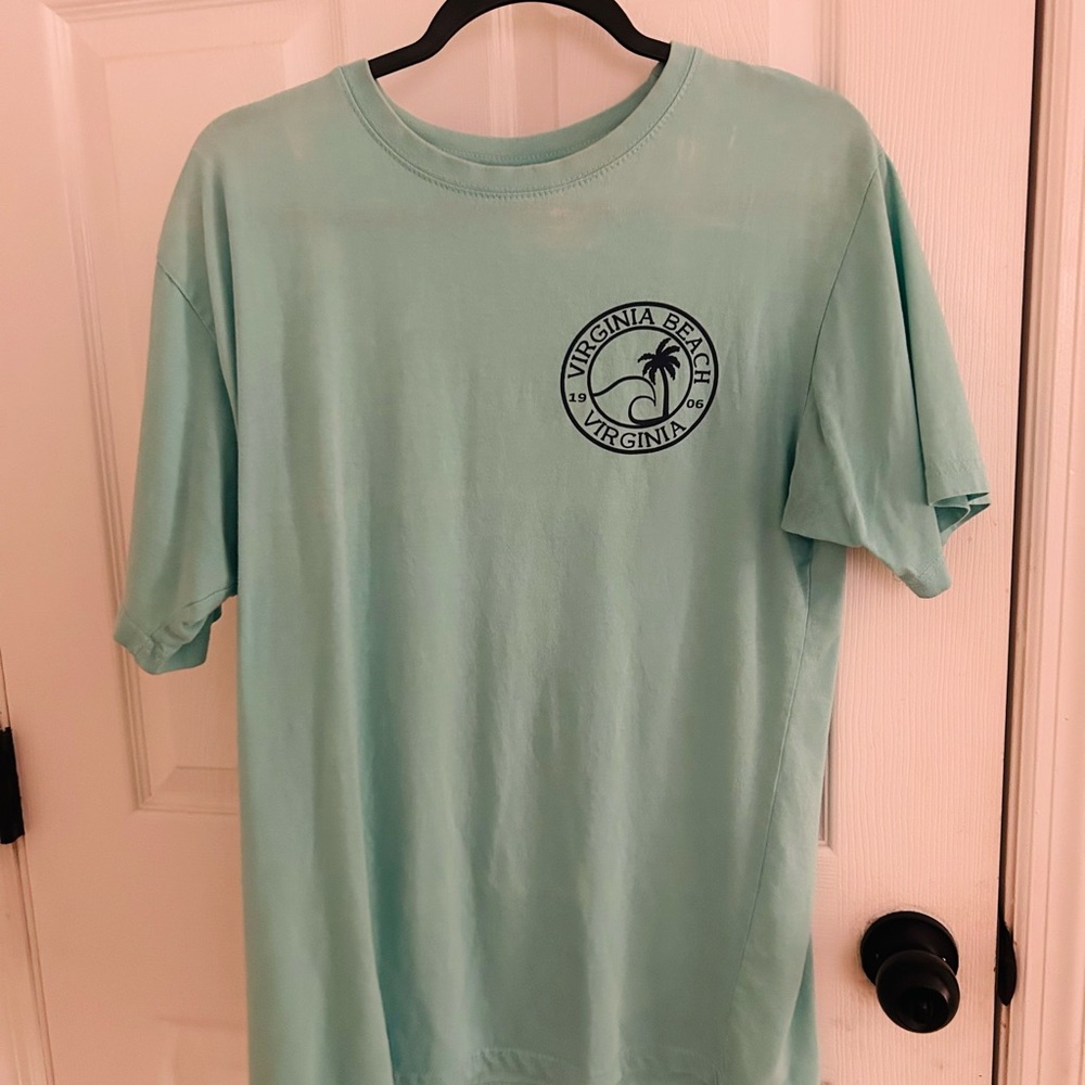 Coastal Graphic Men's Tee - Aqua